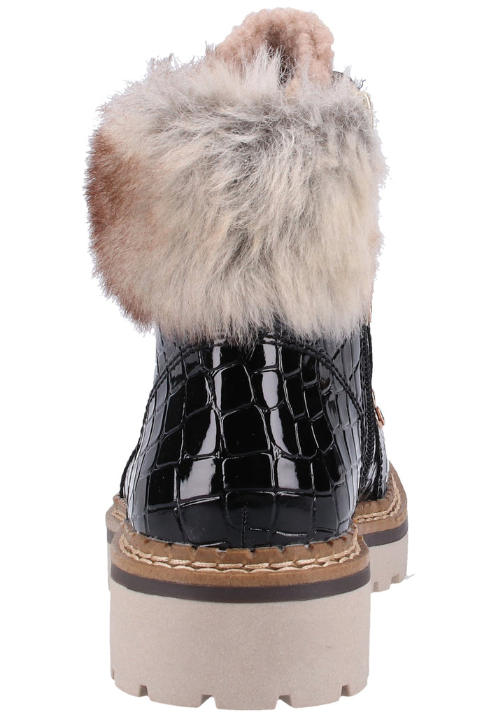 Tamaris Stiefelette Lederimitat/Textil Schwarz - surf4shoes