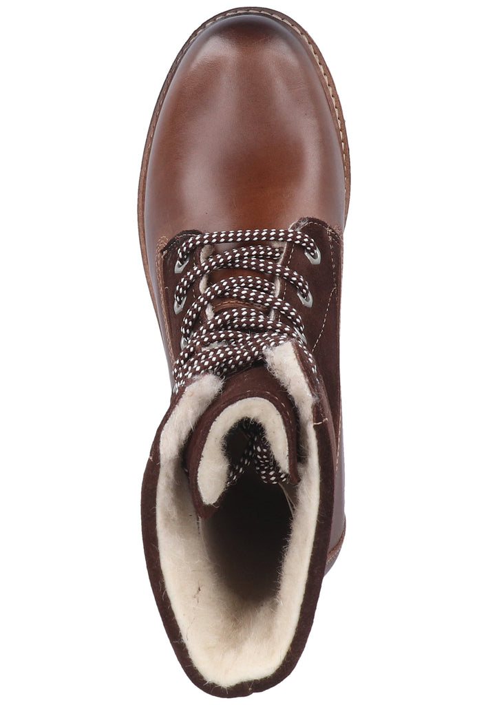 Tamaris Stiefelette Leder Mocca Warmfutter - surf4shoes