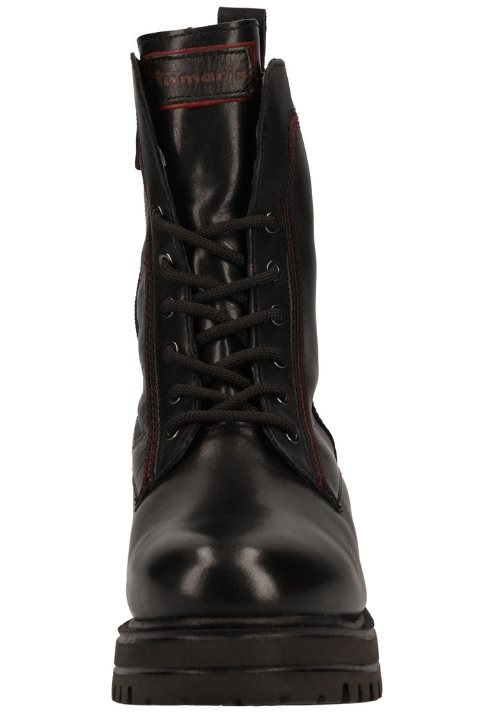 Tamaris Stiefelette Leder/Synthetik Schwarz Warmfutter - surf4shoes