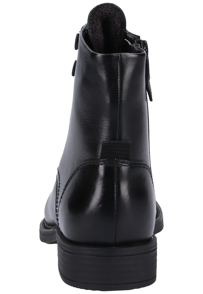 Tamaris Stiefelette Leder Schwarz Warmfutter - surf4shoes