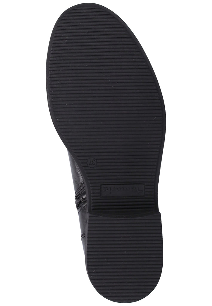 Tamaris Stiefelette Leder Schwarz Warmfutter - surf4shoes