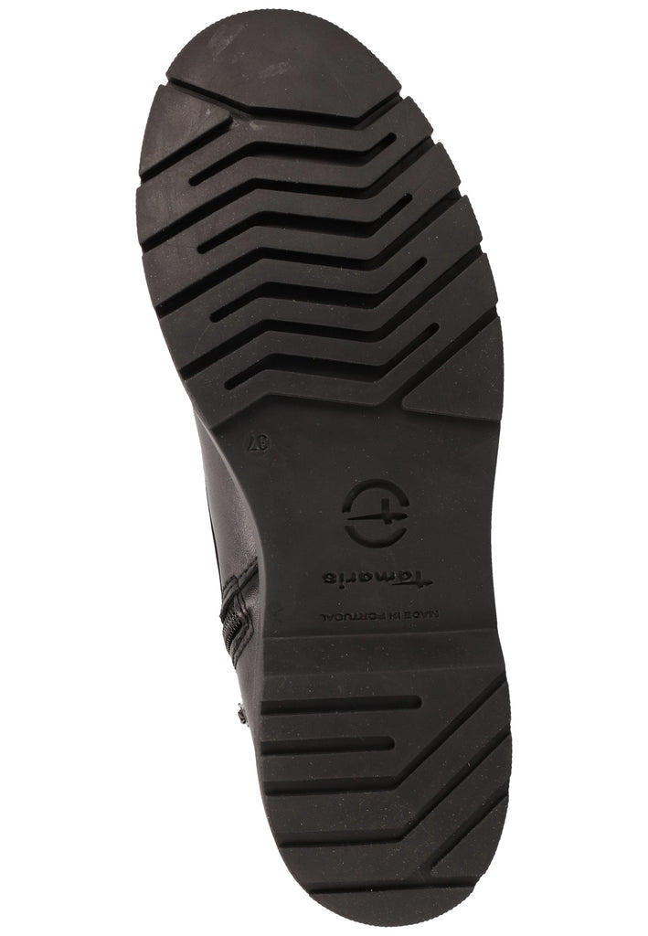 Tamaris Stiefelette Leder Schwarz Warmfutter - surf4shoes