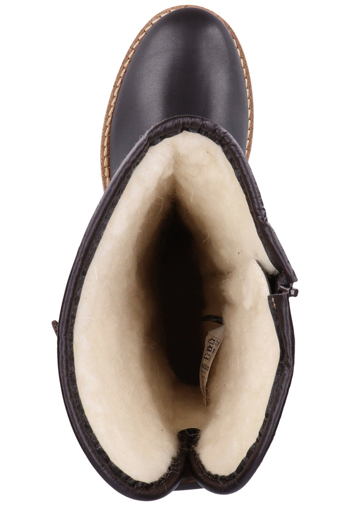 Tamaris Stiefel Leder/Textil Mocca Warmfutter - surf4shoes