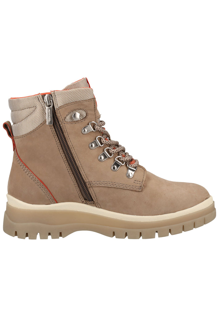 Tamaris Stiefelette Veloursleder/Textil Orange Warmfutter - surf4shoes