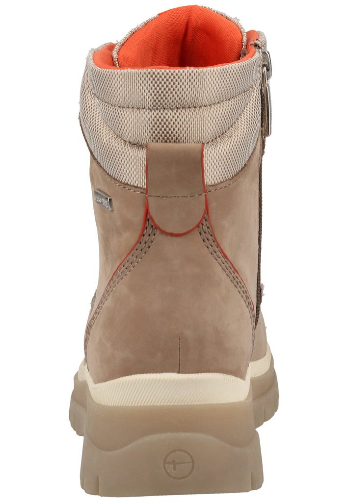 Tamaris Stiefelette Veloursleder/Textil Orange Warmfutter - surf4shoes