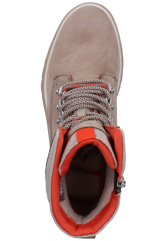 Tamaris Stiefelette Veloursleder/Textil Orange Warmfutter - surf4shoes