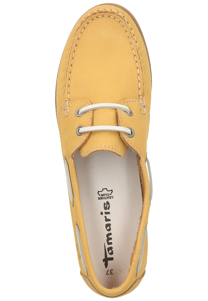 Tamaris Halbschuhe Nubukleder Gelb - surf4shoes