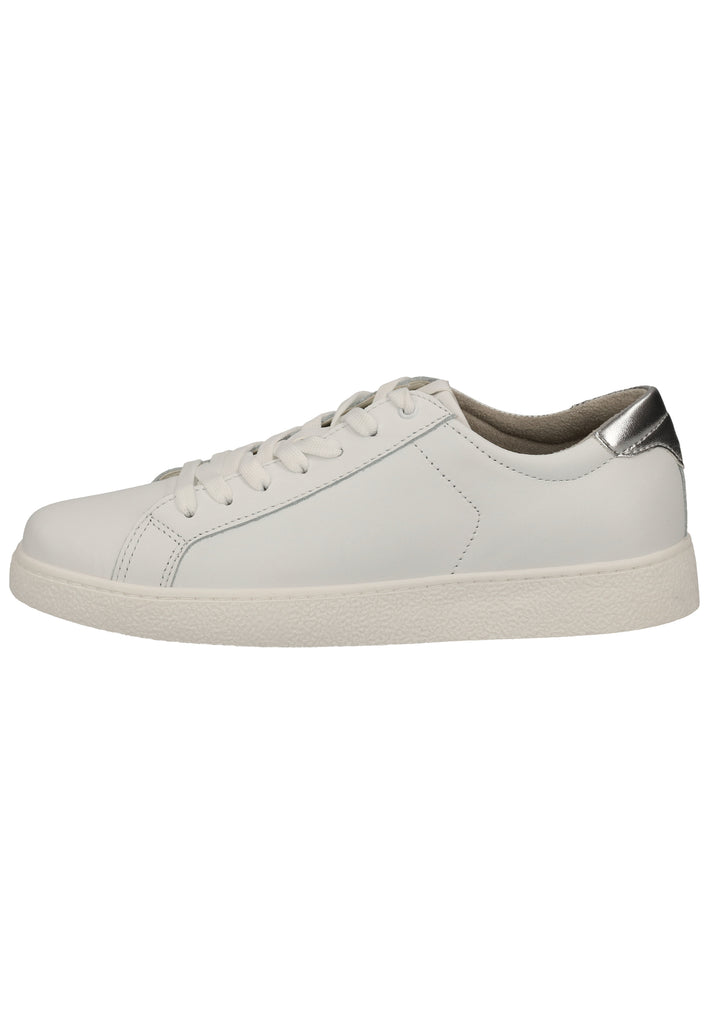 Tamaris Sneaker Glattleder Weiß/Silber - surf4shoes
