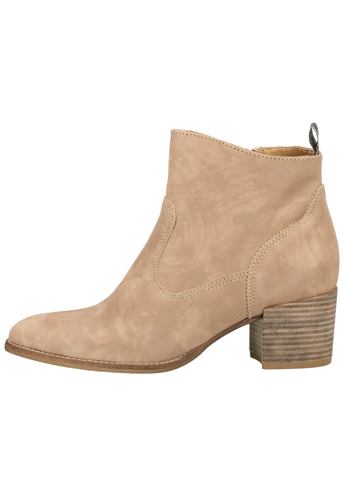 Tamaris Stiefelette Veloursleder Taupe - surf4shoes