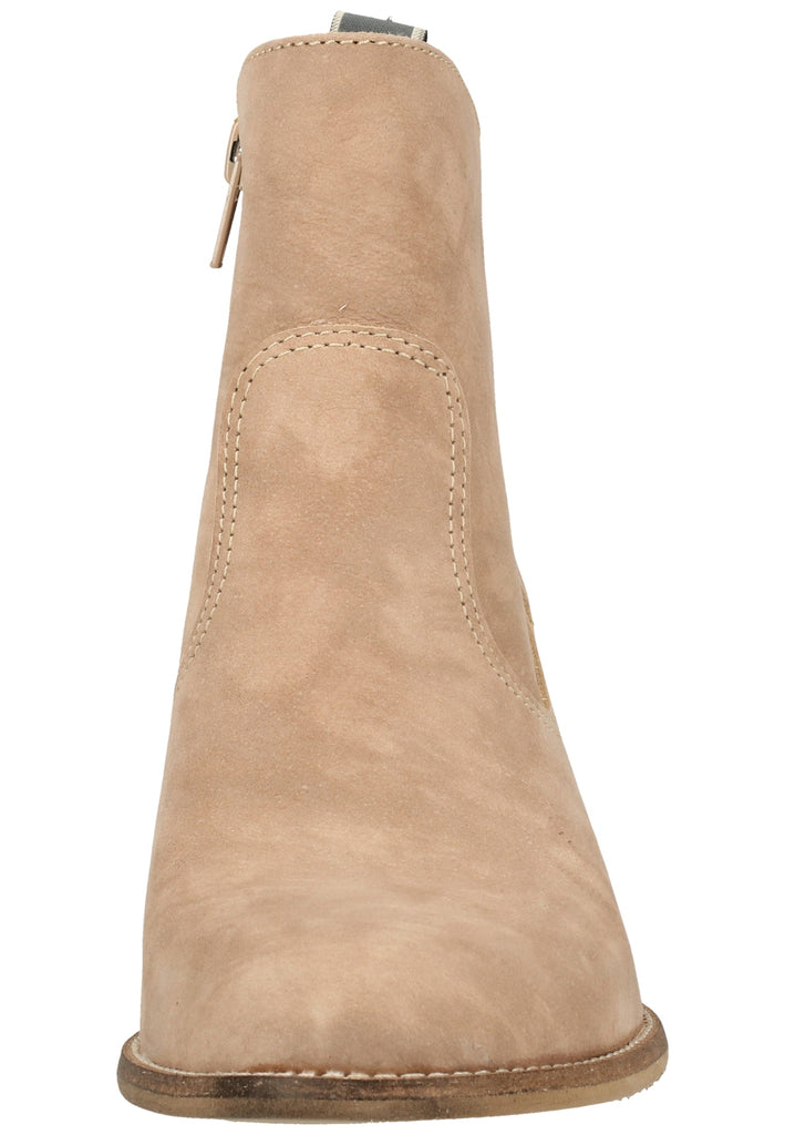 Tamaris Stiefelette Veloursleder Taupe - surf4shoes