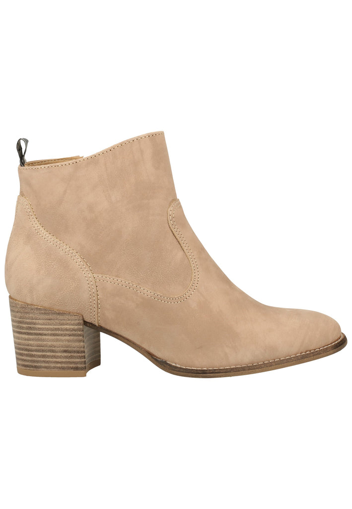 Tamaris Stiefelette Veloursleder Taupe - surf4shoes