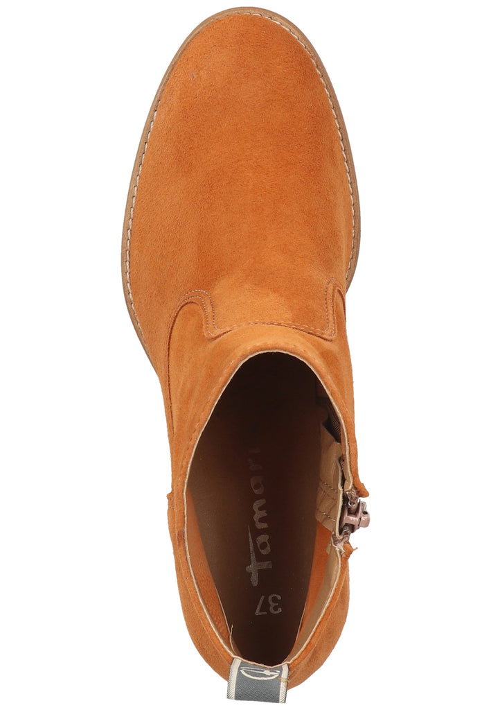 Tamaris Stiefelette Veloursleder Cuoio - surf4shoes
