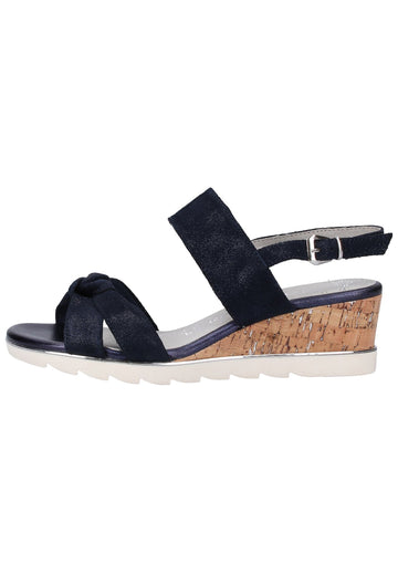 Marco Tozzi Sandalen Leder Blau - surf4shoes