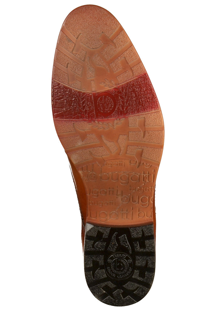 Bugatti Businessschuhe Glattleder Cognac - surf4shoes