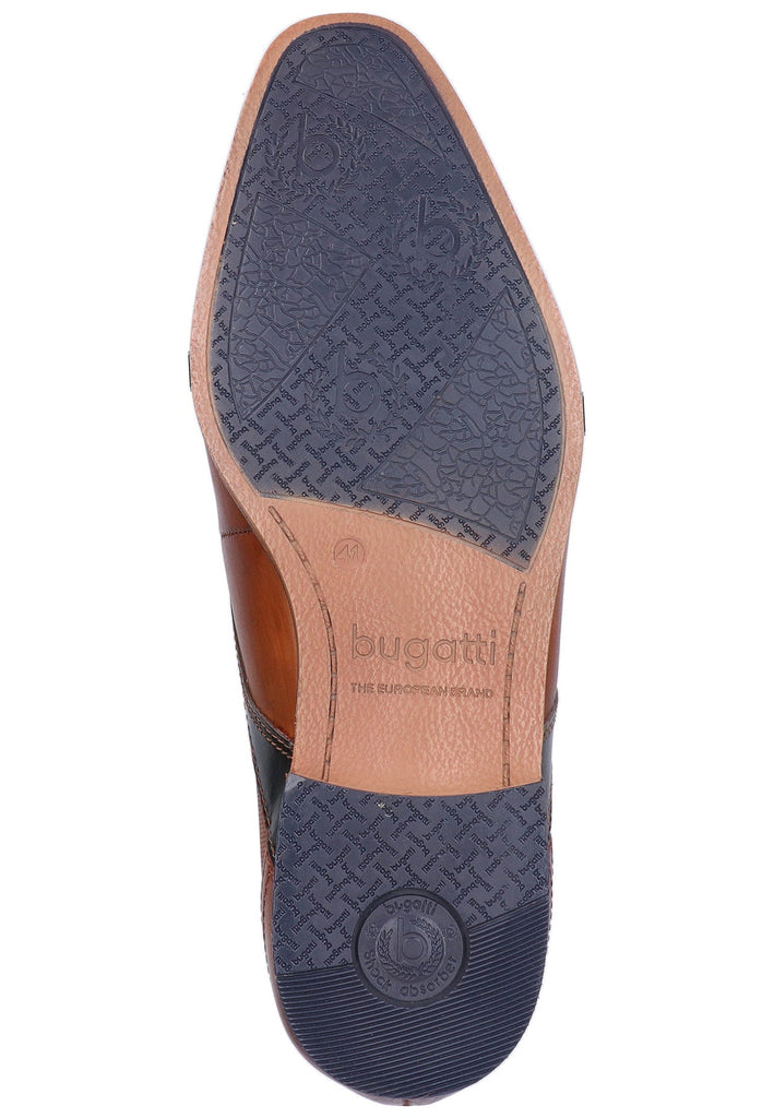 Bugatti Businessschuhe Glattleder Cognac - surf4shoes