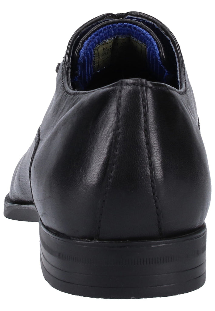 Bugatti Businessschuhe Glattleder Schwarz - surf4shoes