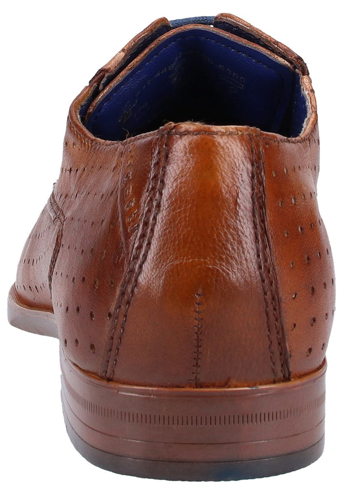 Bugatti Businessschuhe Glattleder Cognac - surf4shoes