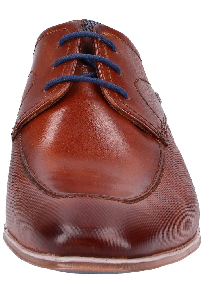Bugatti Businessschuhe Glattleder Cognac - surf4shoes