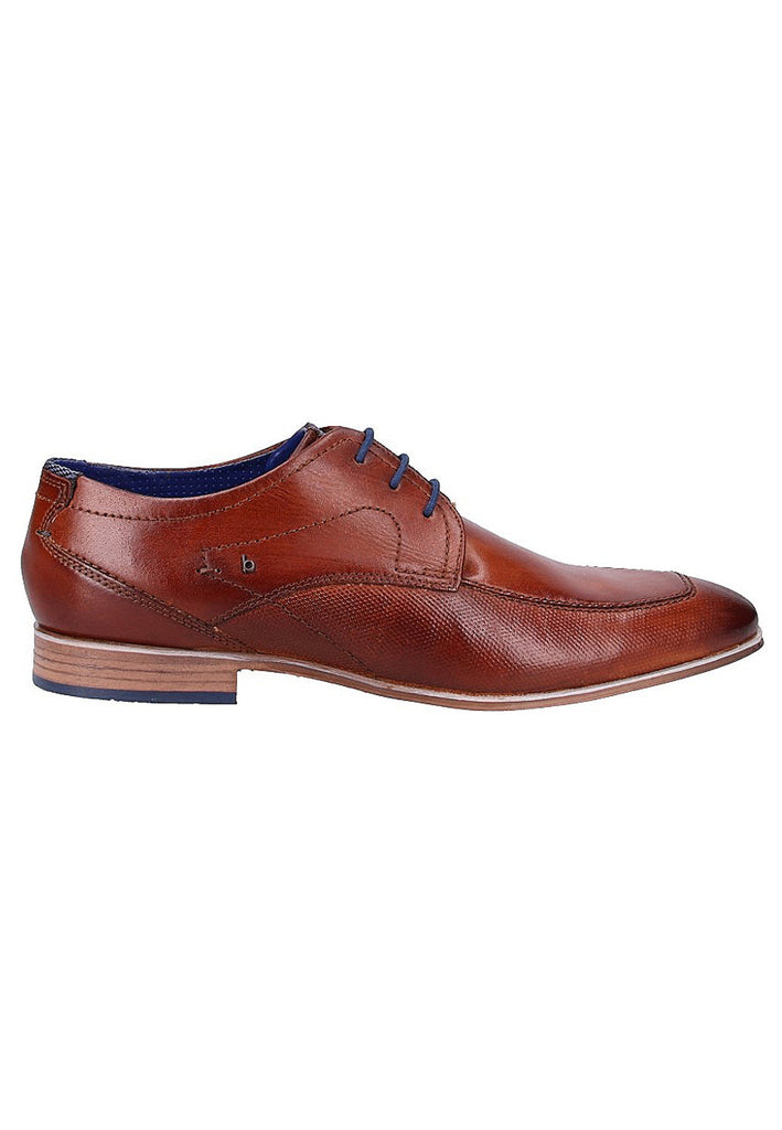 Bugatti Businessschuhe Glattleder Cognac - surf4shoes