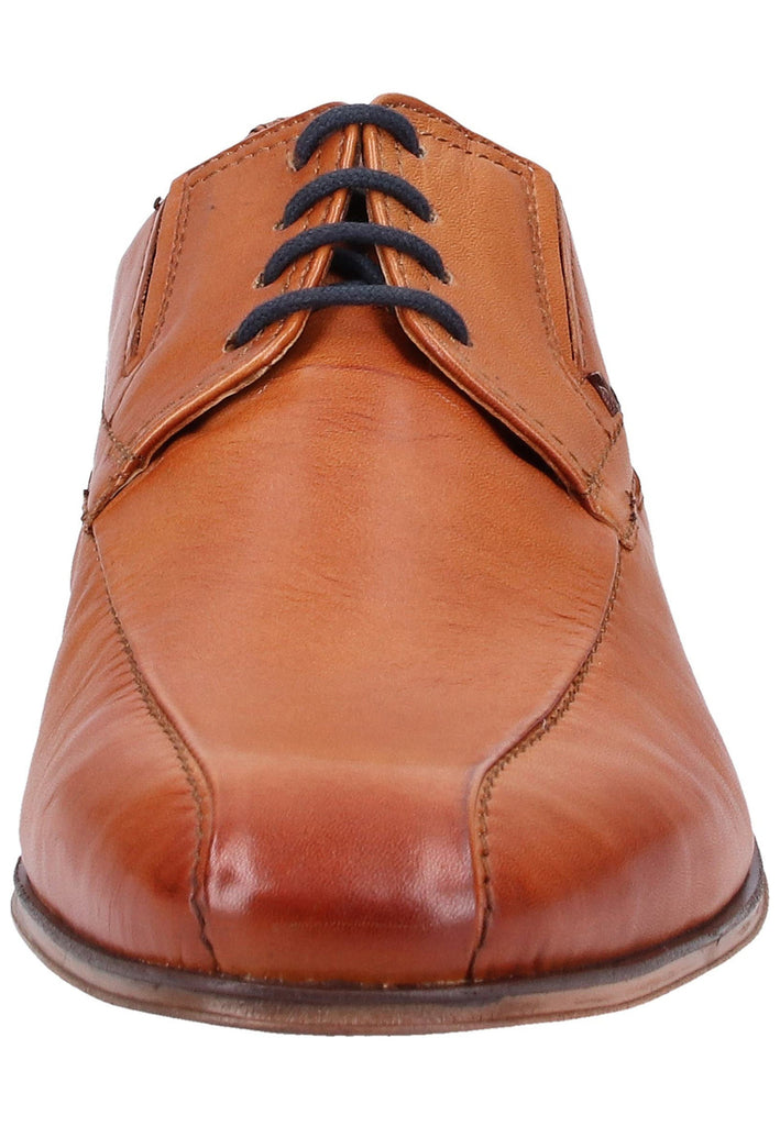 Bugatti Businessschuhe Glattleder Cognac - surf4shoes