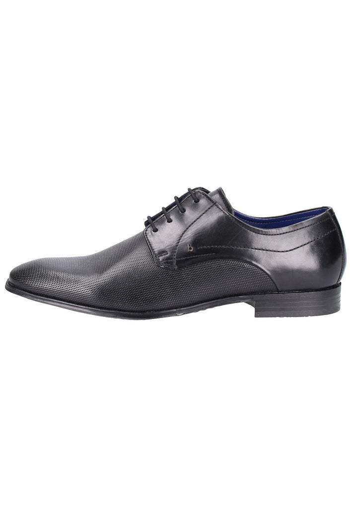 Bugatti Businessschuhe Glattleder Schwarz - surf4shoes