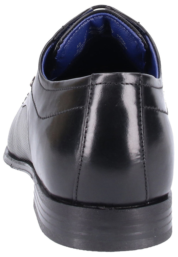 Bugatti Businessschuhe Glattleder Schwarz - surf4shoes