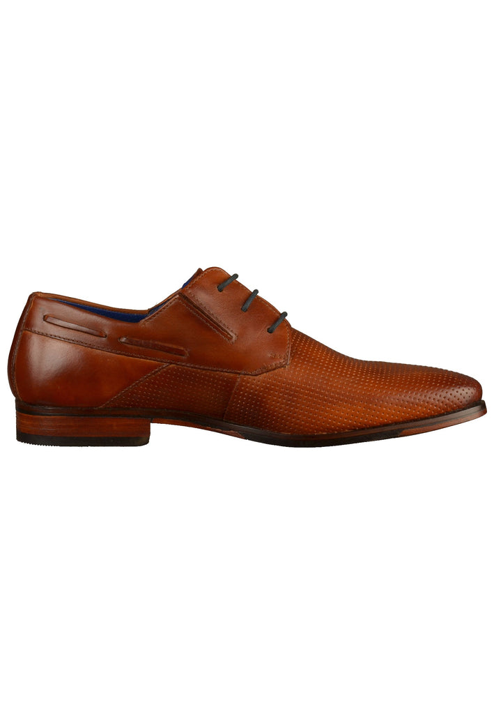 Bugatti Businessschuhe Glattleder Cognac - surf4shoes