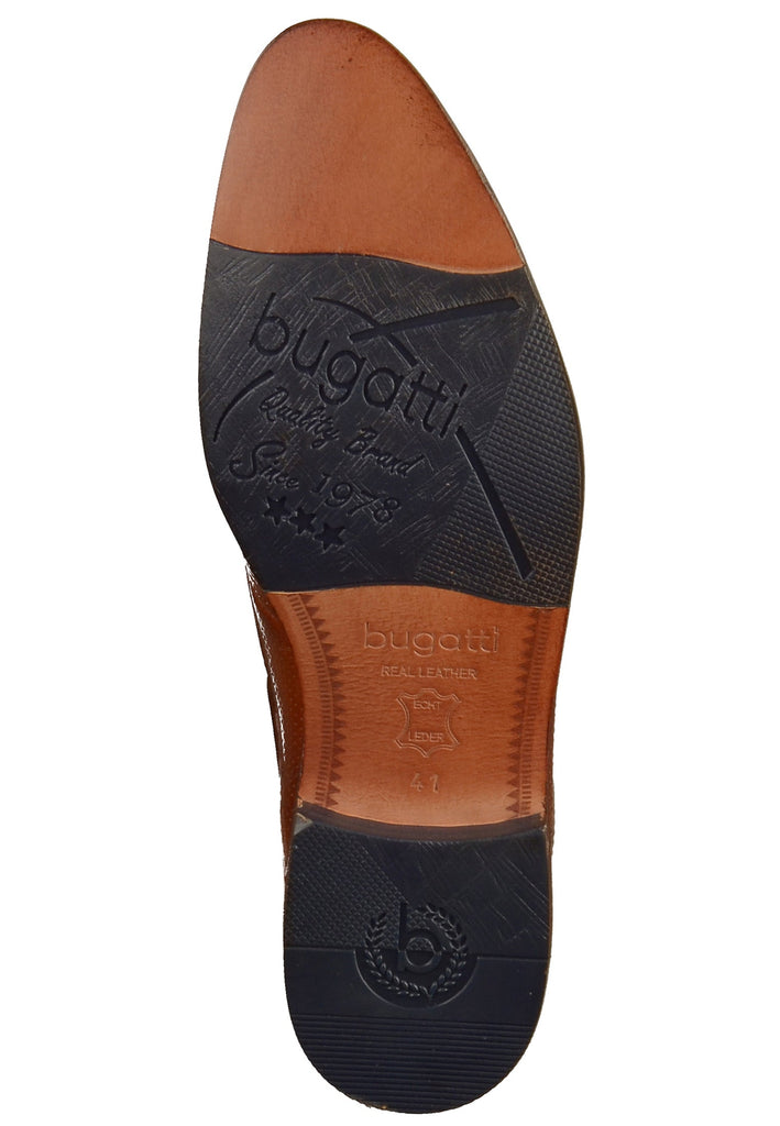 Bugatti Businessschuhe Glattleder Cognac - surf4shoes