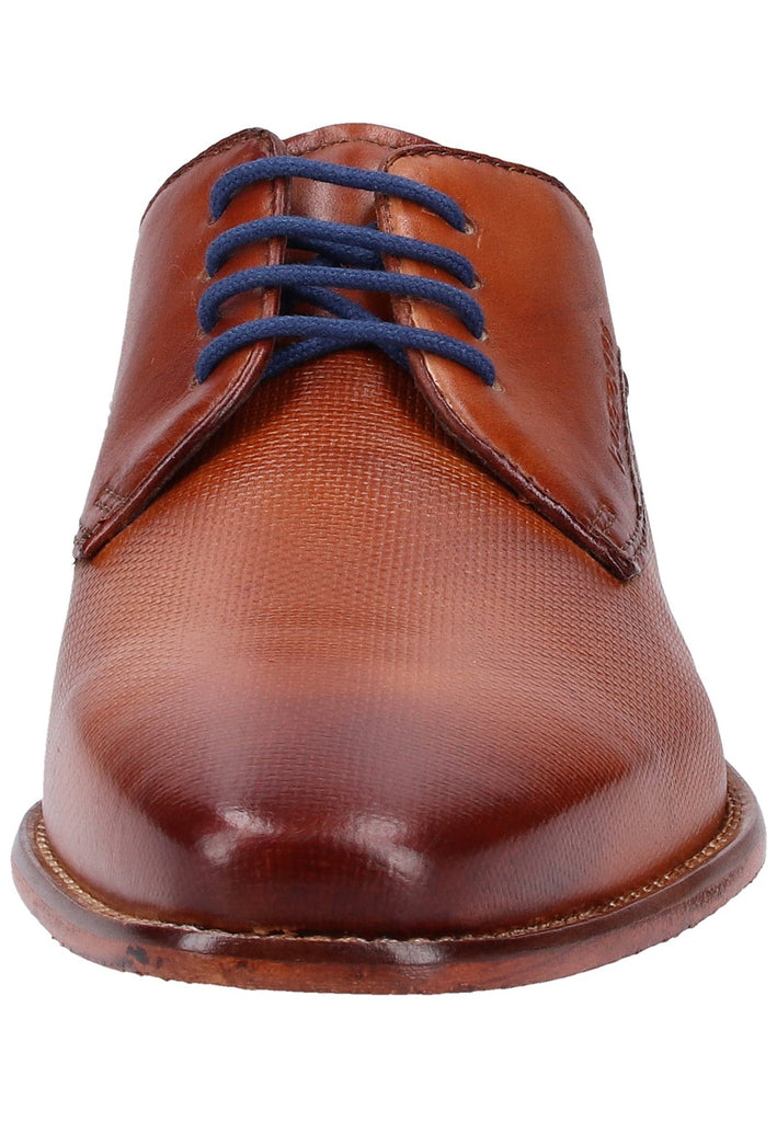 Bugatti Businessschuhe Glattleder Cognac - surf4shoes