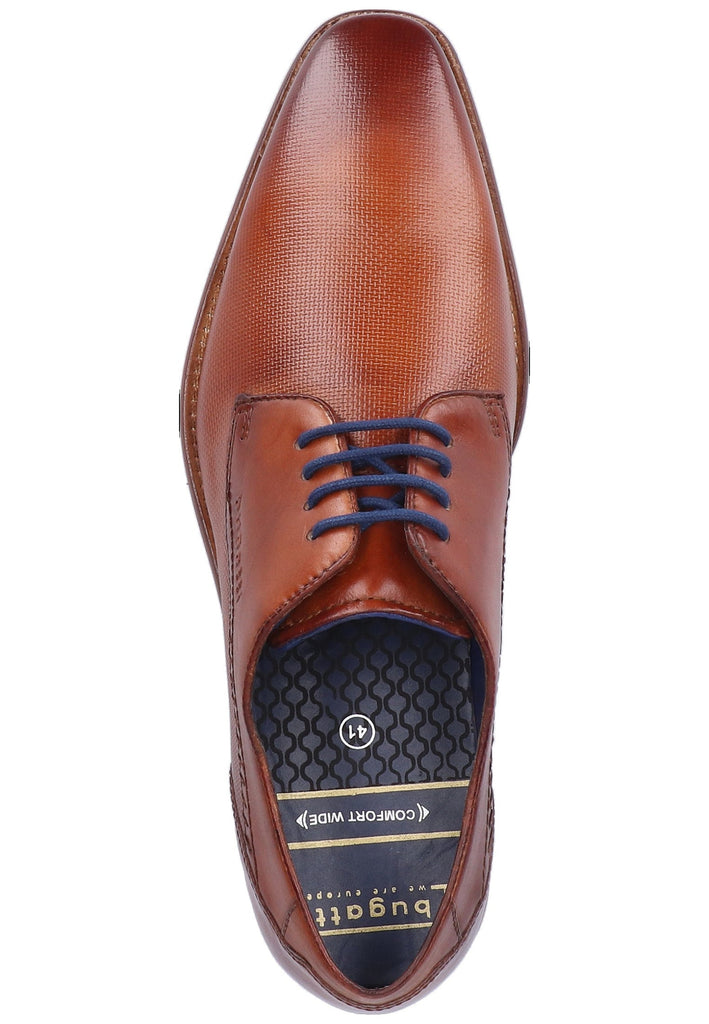 Bugatti Businessschuhe Glattleder Cognac - surf4shoes