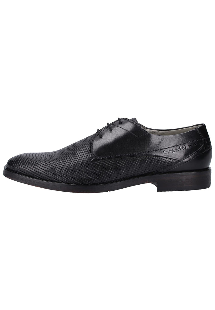 Bugatti Businessschuhe Glattleder Schwarz - surf4shoes