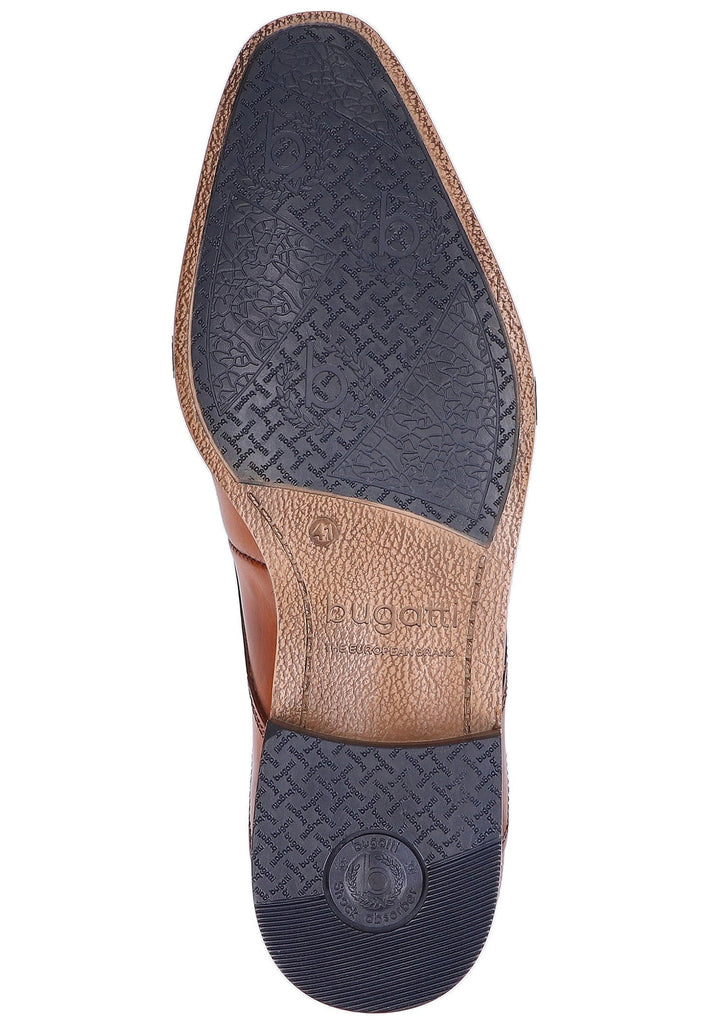 Bugatti Businessschuhe Glattleder Cognac - surf4shoes