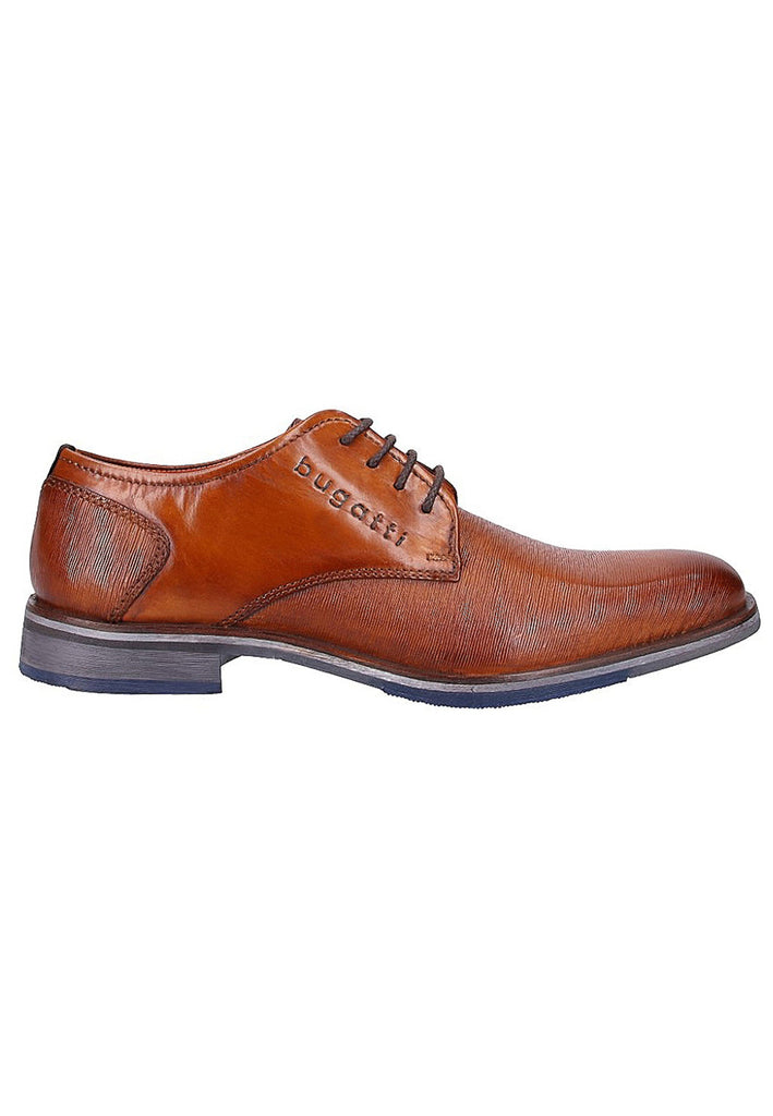 Bugatti Businessschuhe Glattleder Cognac - surf4shoes