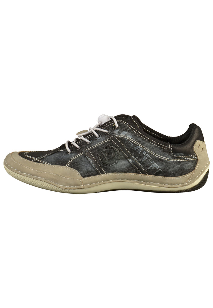 Bugatti Sneaker Lederimitat Schwarz - surf4shoes