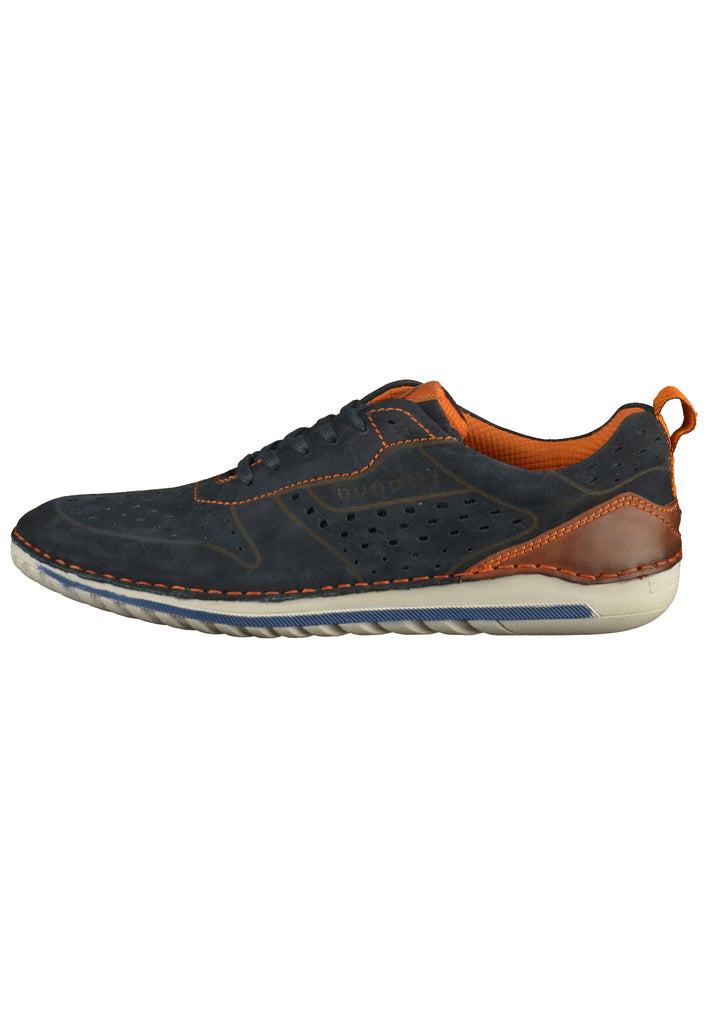 Bugatti Sneaker Nubukleder Dunkelblau - surf4shoes