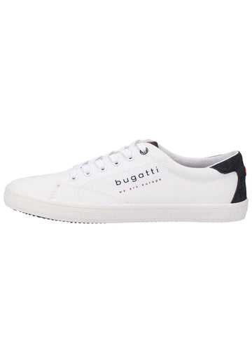 Bugatti Sneaker Lederimitat/Textil Weiß - surf4shoes