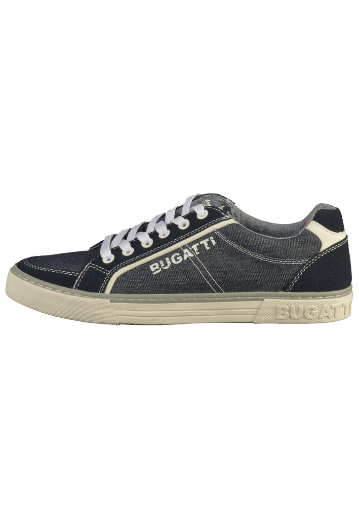Bugatti Sneaker Lederimitat Dunkelblau - surf4shoes