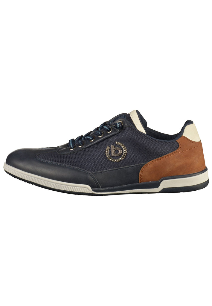 Bugatti Sneaker Lederimitat Dunkelblau - surf4shoes