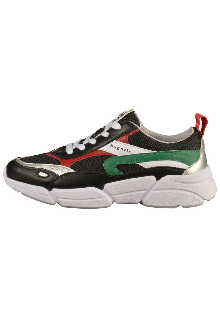 Bugatti Sneaker Lederimitat Schwarz - surf4shoes