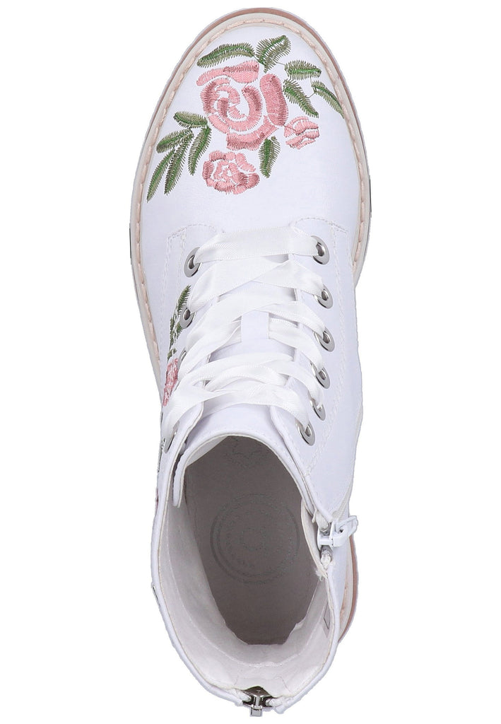 Bugatti Stiefelette Lederimitat Weiß - surf4shoes