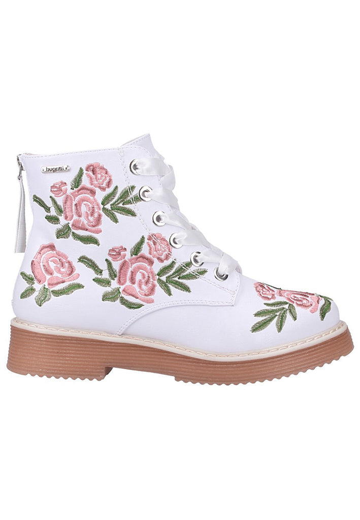 Bugatti Stiefelette Lederimitat Weiß - surf4shoes