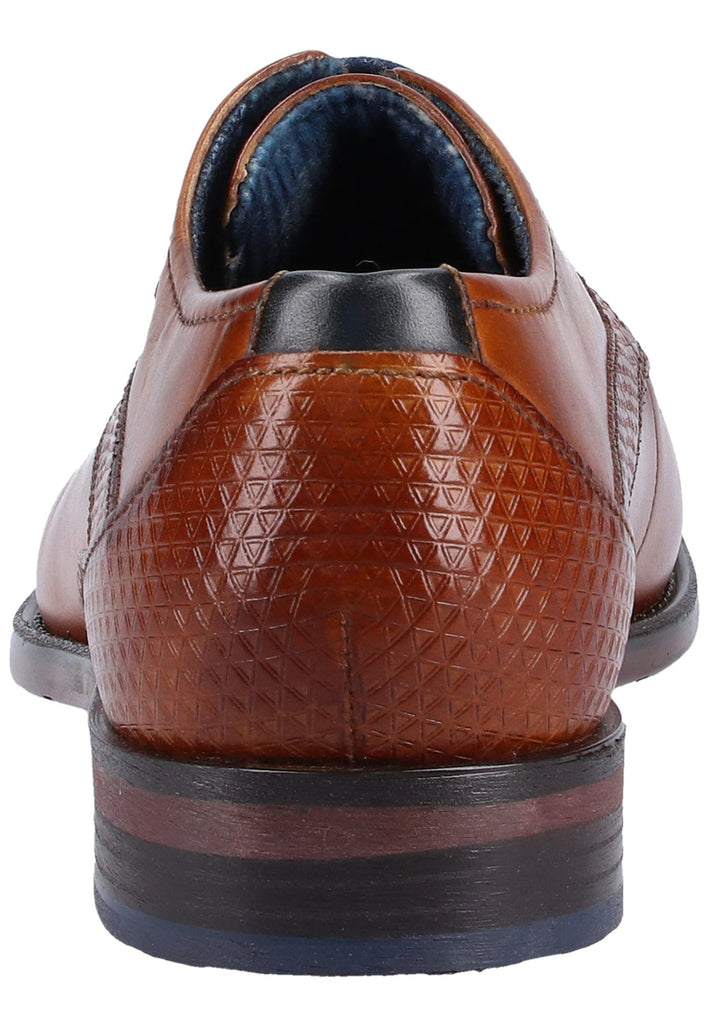 Bugatti Businessschuhe Glattleder Cognac - surf4shoes