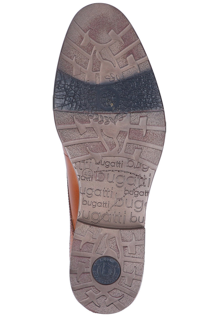 Bugatti Businessschuhe Glattleder Cognac - surf4shoes