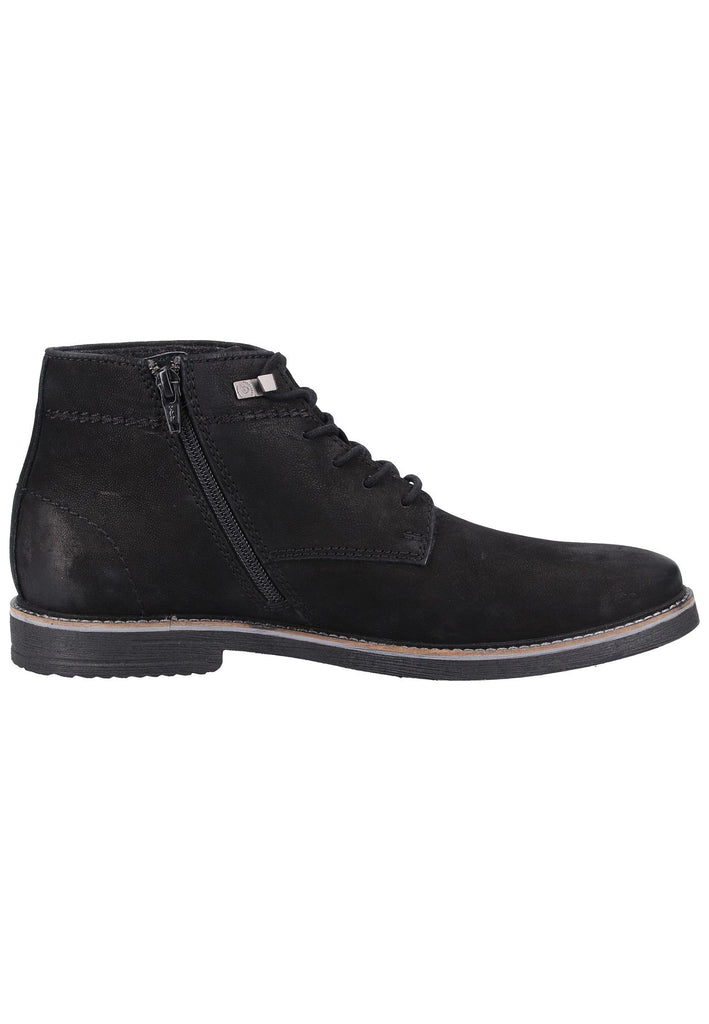 Bugatti Stiefelette Nubukleder Schwarz Warmfutter - surf4shoes