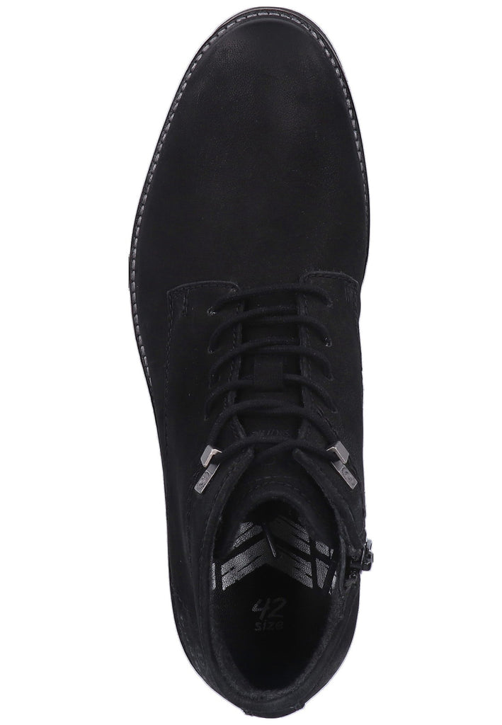 Bugatti Stiefelette Nubukleder Schwarz Warmfutter - surf4shoes