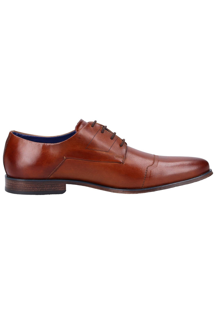 Bugatti Businessschuhe Glattleder Cognac - surf4shoes