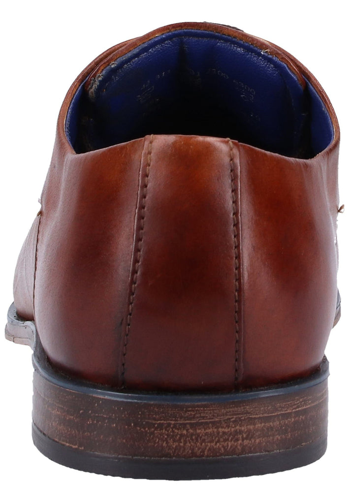 Bugatti Businessschuhe Glattleder Cognac - surf4shoes