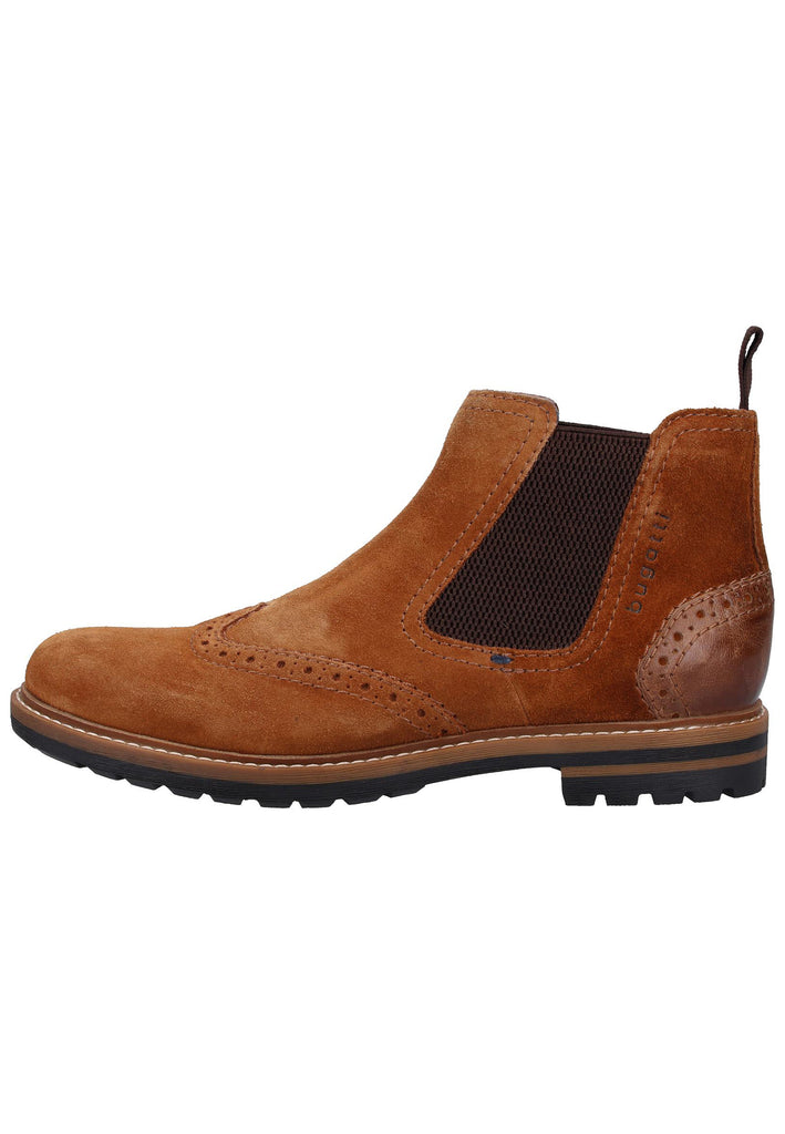 Bugatti Stiefelette Veloursleder Cognac - surf4shoes