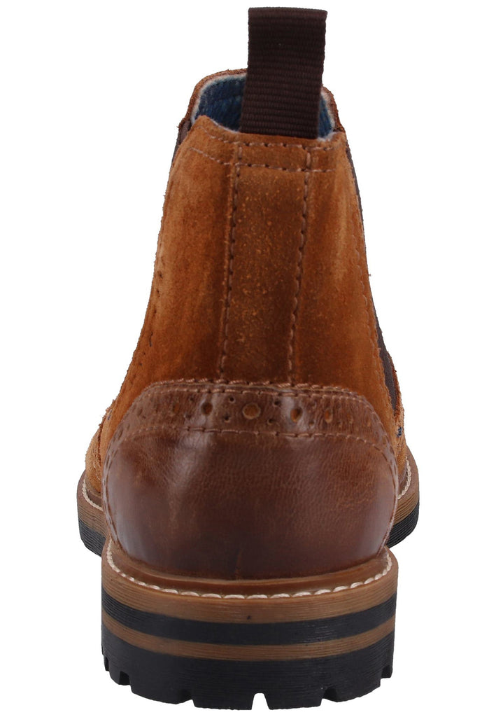Bugatti Stiefelette Veloursleder Cognac - surf4shoes
