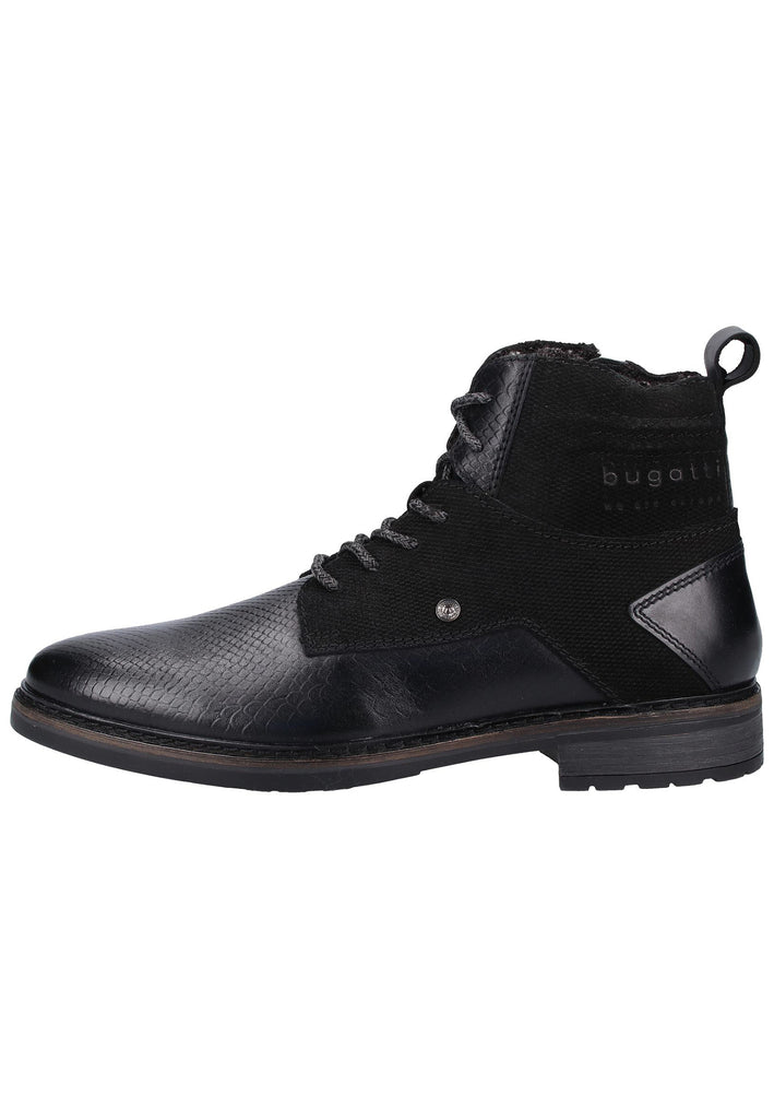 Bugatti Stiefelette Nappaleder Schwarz Warmfutter - surf4shoes